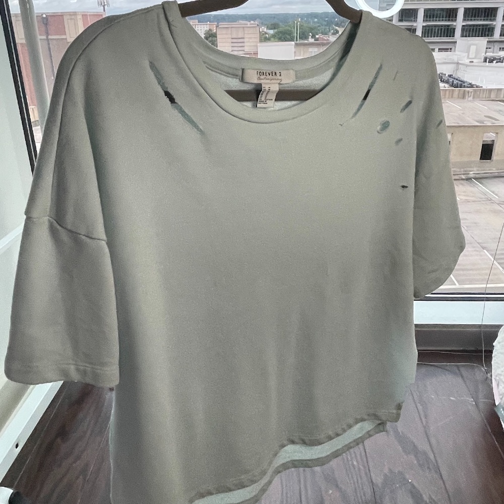 NWT forever 21 mint yeezy style top NWT